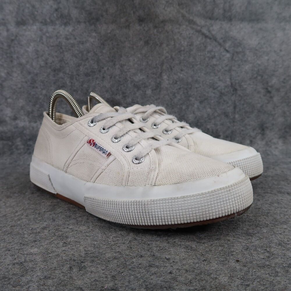 Superga Shoes Womens 7 Sneakers Casual Lifestyle Classic Lace Up White Comfort